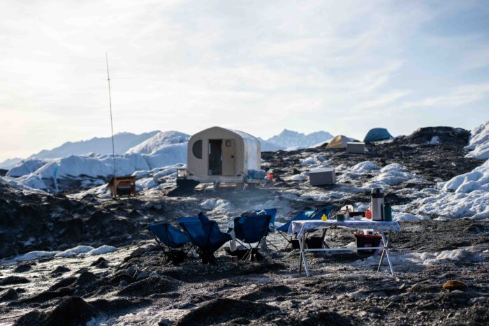 glacier camp on the Matanuska Glacier