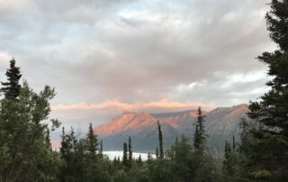 Sunsets on Chugach Mountains