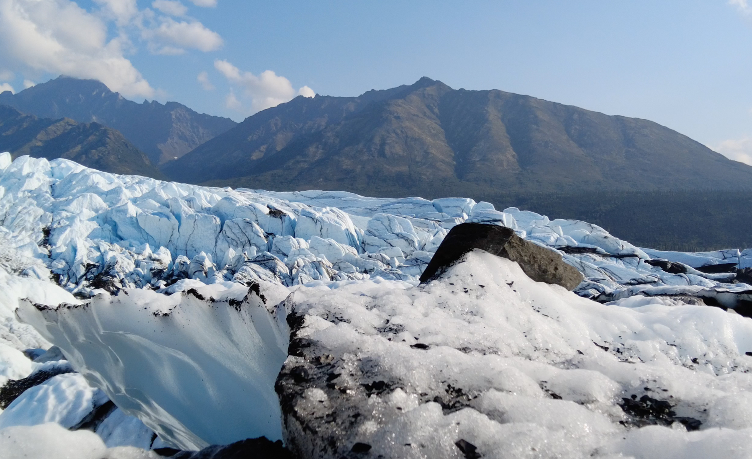 Chugach Mountains and Matanuska blue ice